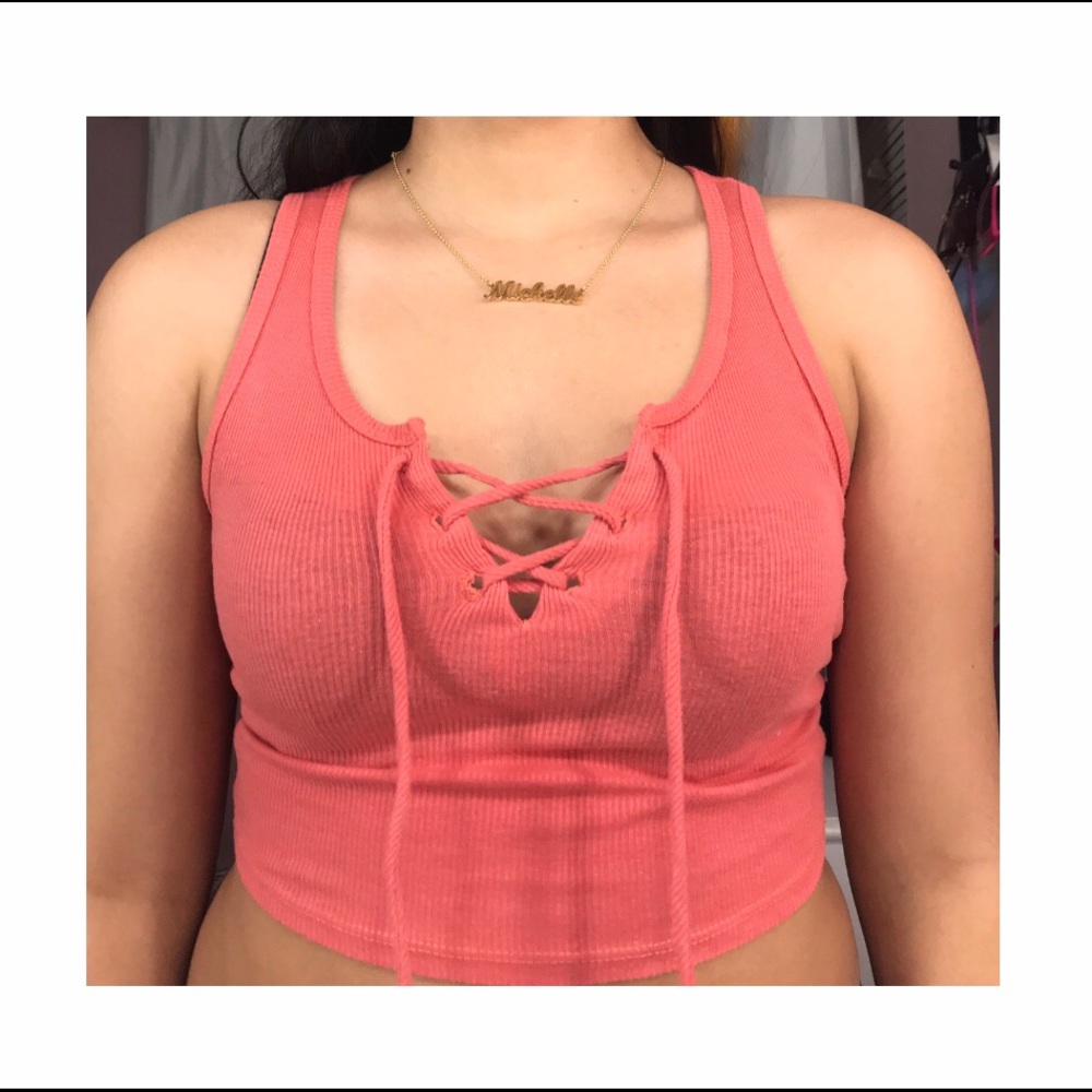 Coral Crop top